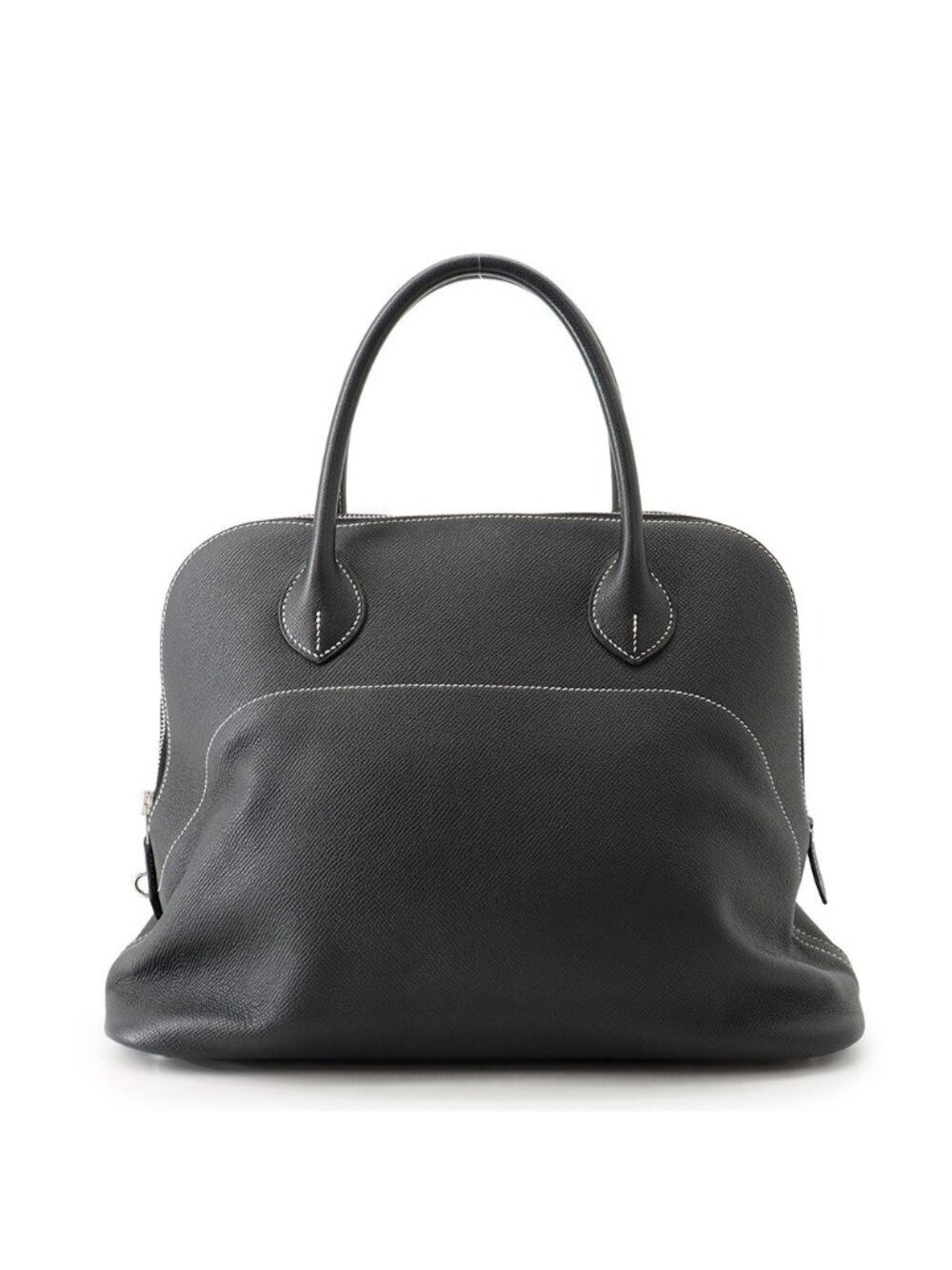 Hermes Handbag Bolide Relax 35 Black Silver Epsom Souple 2-Way